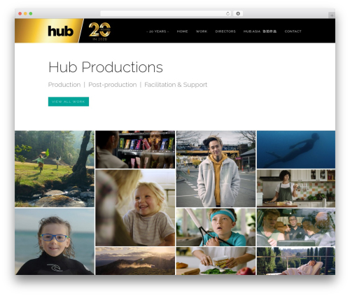 GridStack company WordPress theme - hubproductions.com.au