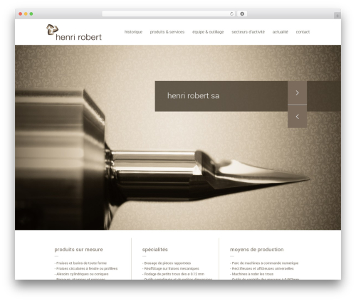 Henri Robert WordPress theme - henri-robert.ch