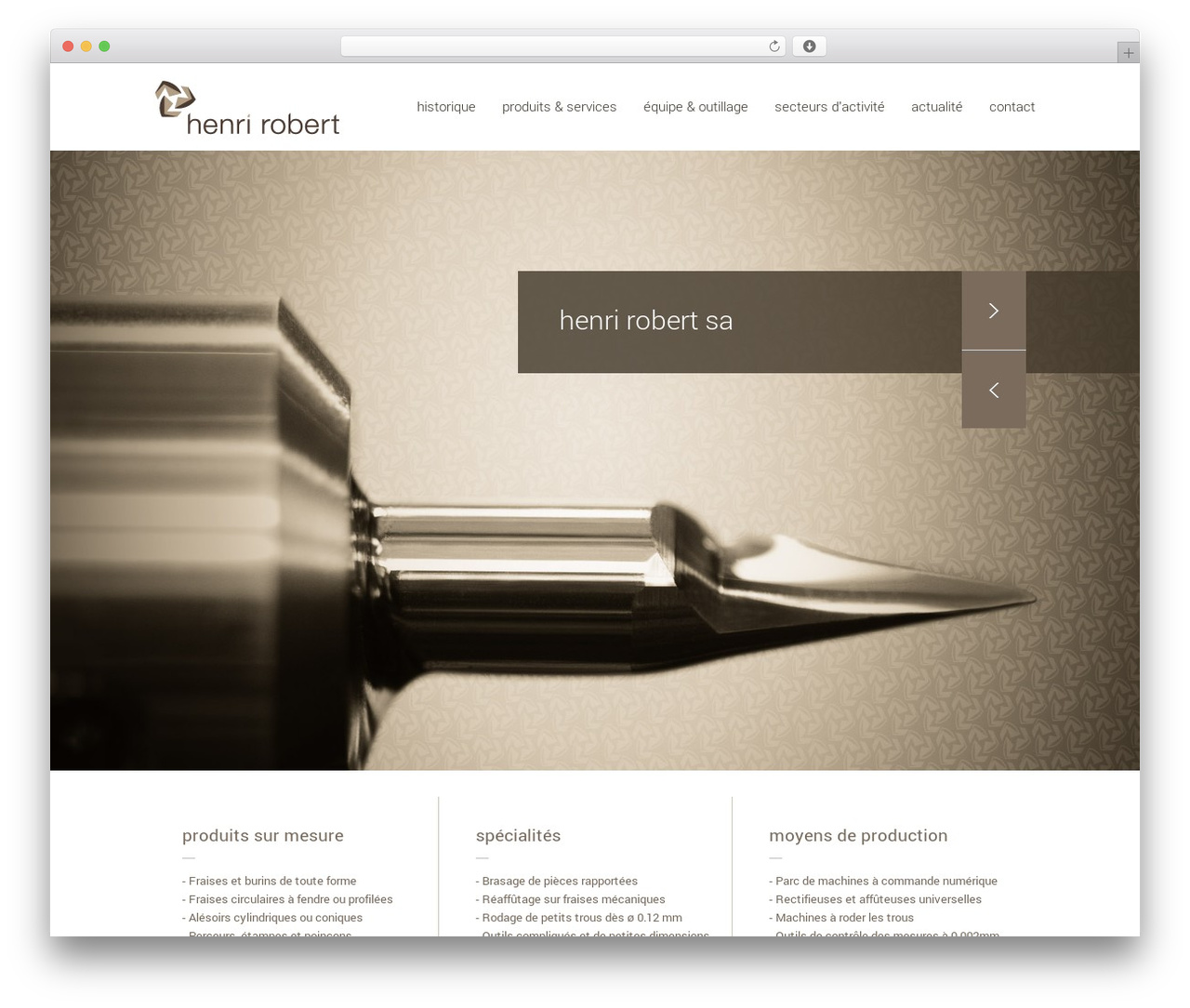 Henri Robert WordPress theme - henri-robert.ch