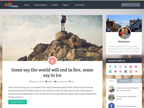 Kellier WordPress theme