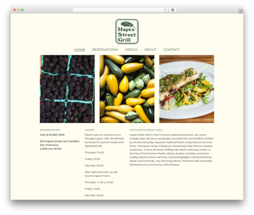 LCreative theme WordPress - hayesstreetgrill.com