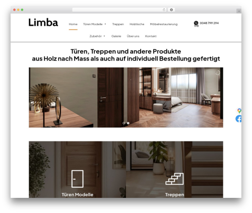 Limba WordPress theme - limba-polen.de