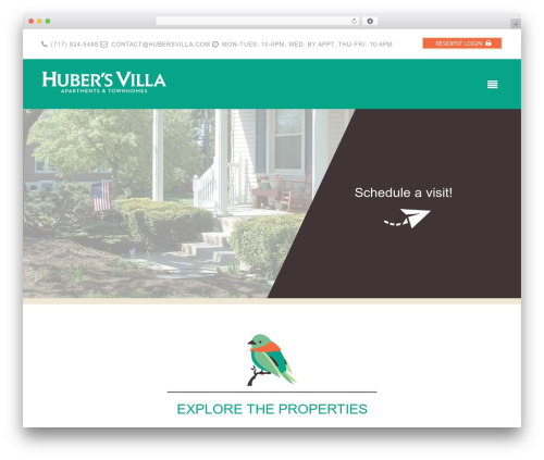 Mega WordPress theme - hubersvilla.com