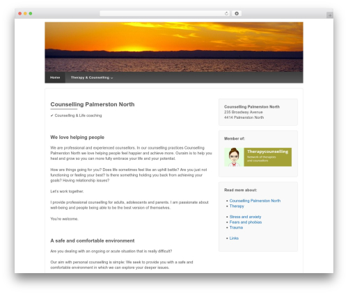 Responsive Pro best WordPress theme - counsellingpalmerstonnorth.com