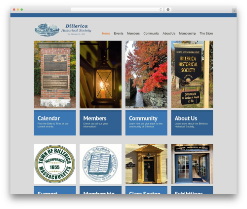 theme2005 top WordPress theme - billericahistory.org