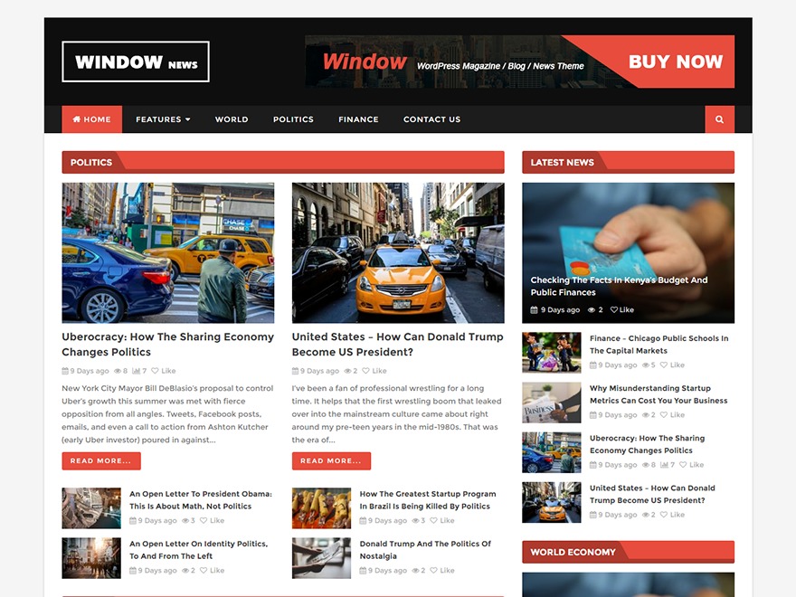 Window-Mag WordPress blog theme by BbioonThemes