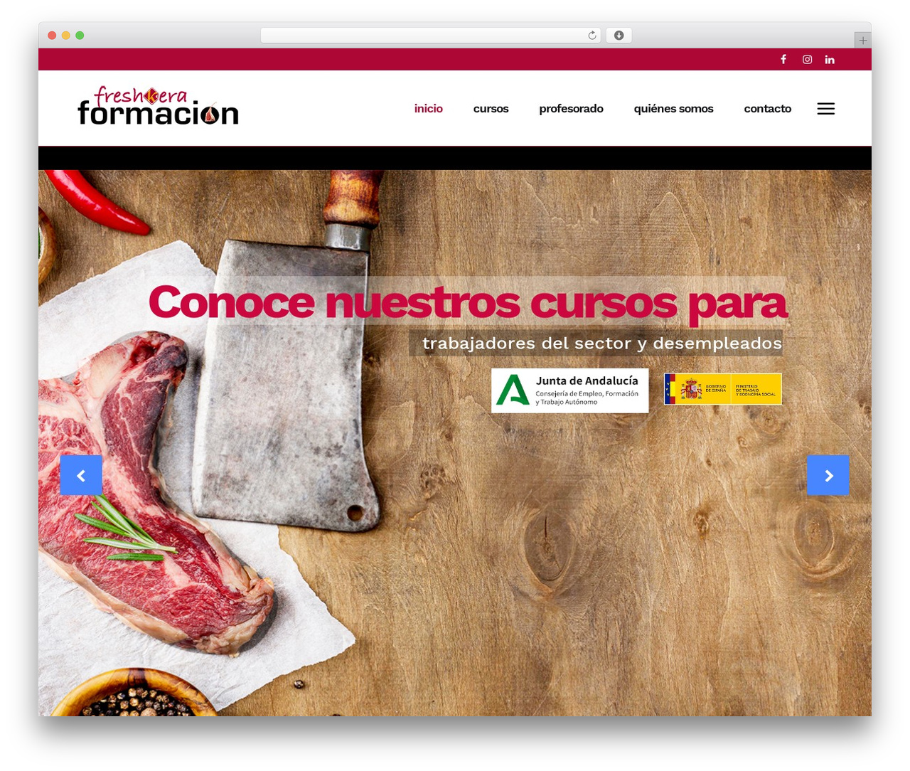 WordPress theme Bridge - freshkeraformacion.com