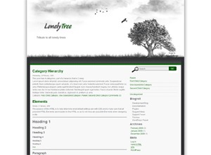 WordPress theme lonelytree (modified)