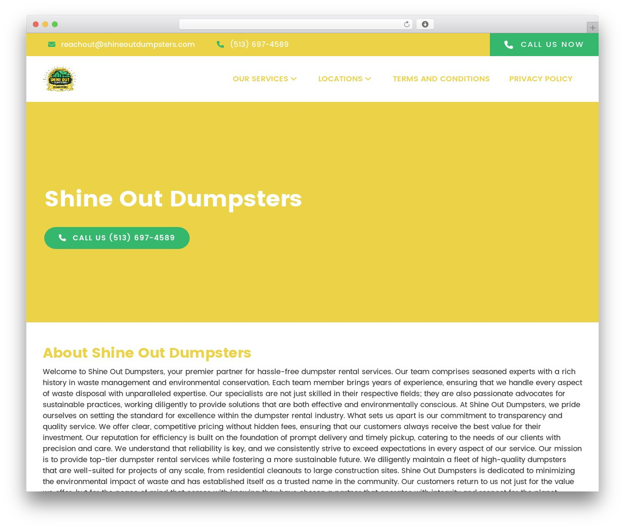 WordPress theme plumber24 - shineoutdumpsters.com