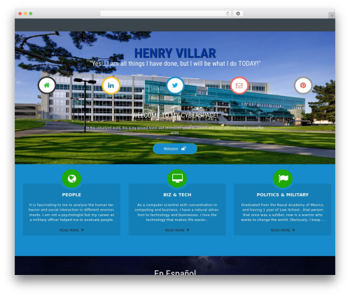 WordPress theme Rendition - henryvillar.com