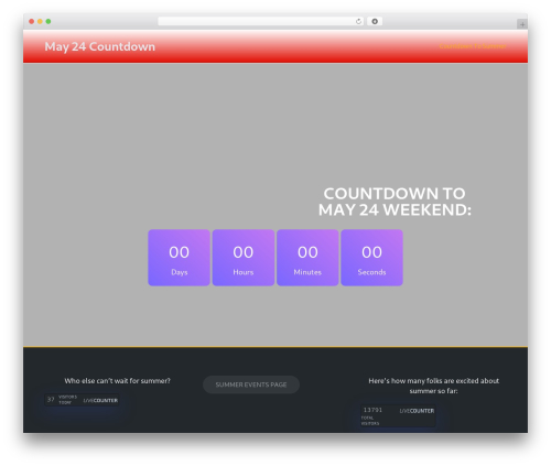 Live Visitor Counter (wp-visitors-widget) free WordPress plugin - may24countdown.com Live Visitor Counter (wp-visitors-widget) free WordPress plugin - may24countdown.com