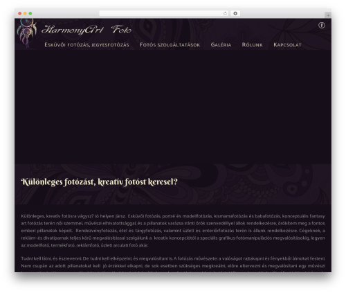 Zero child theme WordPress - harmonyartfoto.hu
