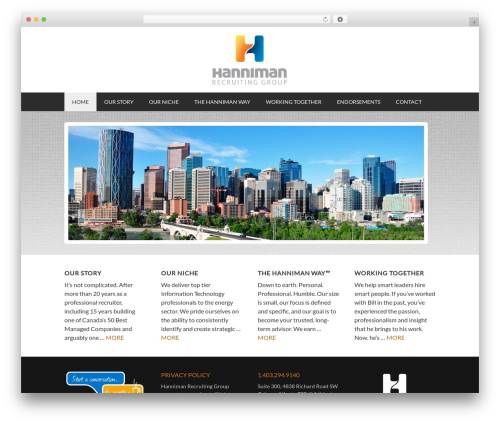 Best WordPress theme Genesis - hanniman.com