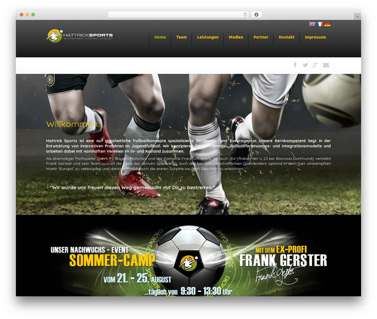 DynamiX theme WordPress - hattrick-sports.com