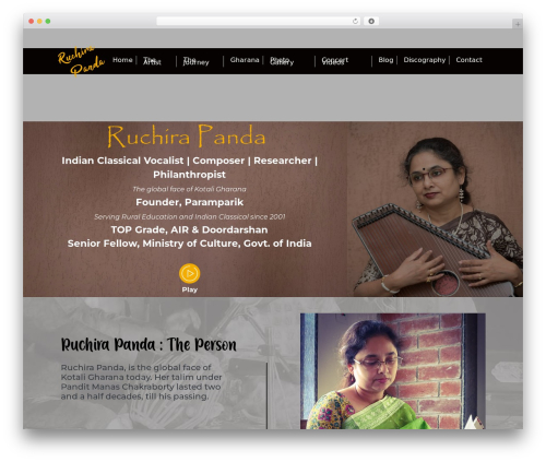 Ruchira WordPress theme - ruchirapanda.com