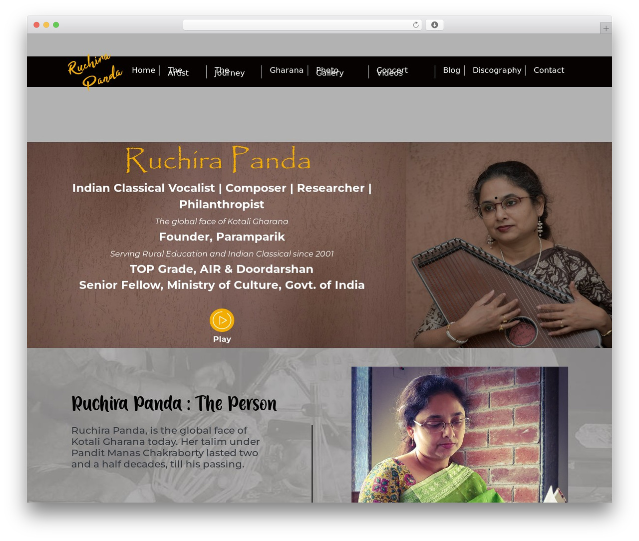 Ruchira WordPress theme - ruchirapanda.com