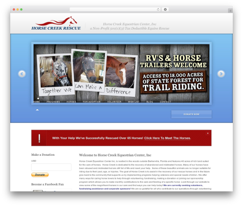WordPress AID WordPress theme - horsecreekrescue.org