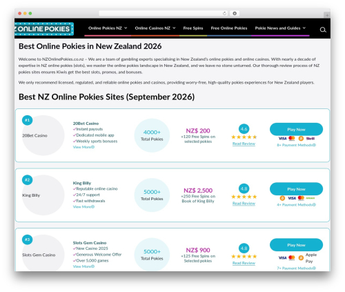 Slotslaunch WordPress plugin - www.nzonlinepokies.co.nz
