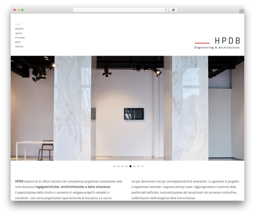 Architecture premium WordPress theme - hpdb.it