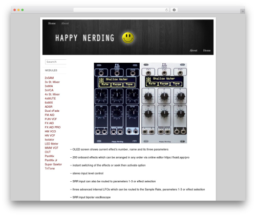 Basic Law WordPress theme design - happynerding.com
