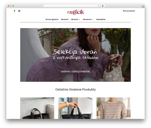 Divi WordPress theme - outficik.pl