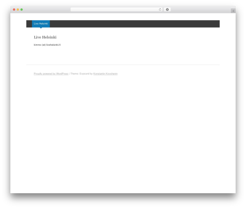 Expound WordPress theme - mainostoimistolive.fi