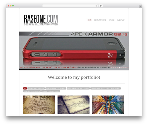Filtered theme WordPress - raseone.com
