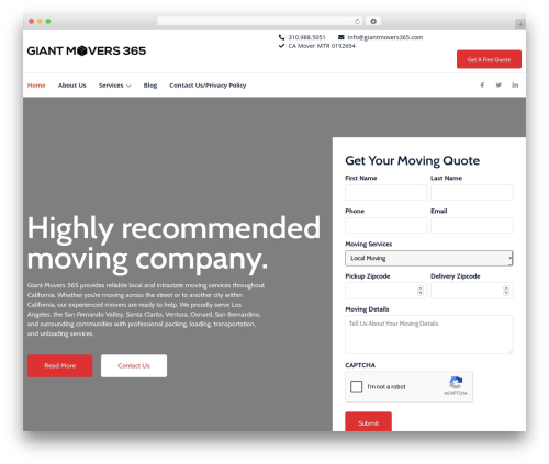 Sm integration WordPress plugin - giantmovers365.com