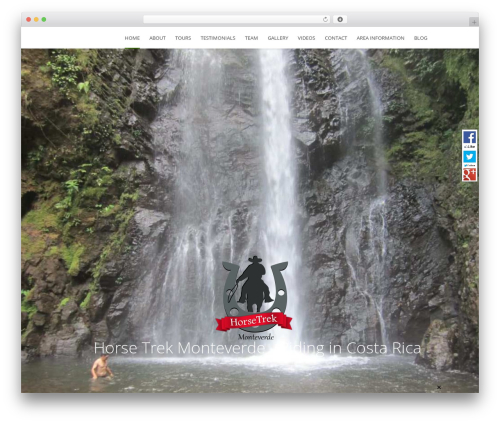 OneUp WordPress theme - horsetrekmonteverde.com