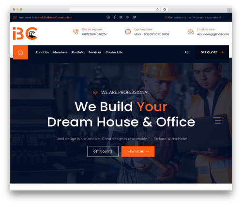 Rinbuild WordPress theme - ibcpak.com