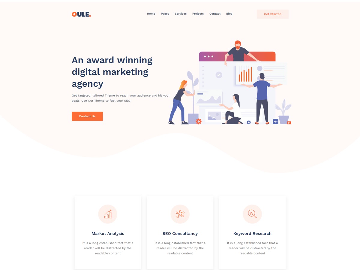 Theme WordPress Oule by helloexpert