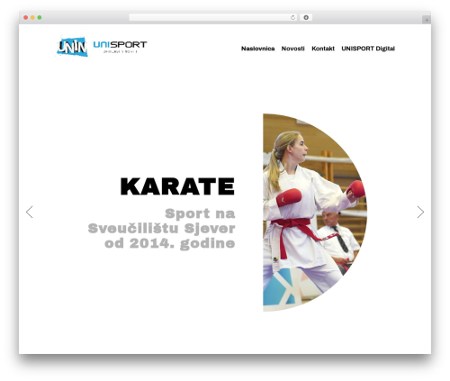 Unin theme WordPress - sport.unin.hr