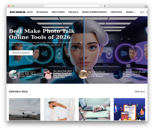 Wesper WordPress theme - debrabernier.com