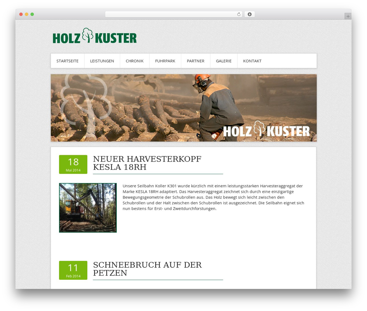 WordPress theme Contango - holz-kuster.at