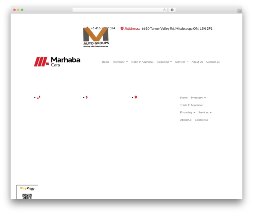WordPress theme Divi - marhabacars.com