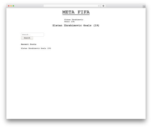 WordPress theme WP-Drudge - metafifa.com