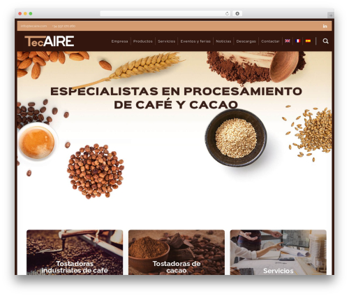 WordPress website theme Uncode - tecaire.com