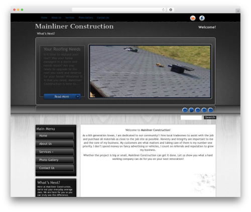 Backdrop WordPress theme - mainlinerconstruction.com
