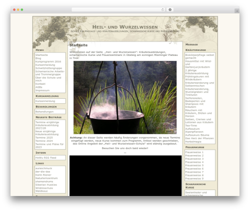 Botanic theme WordPress - hewu.at