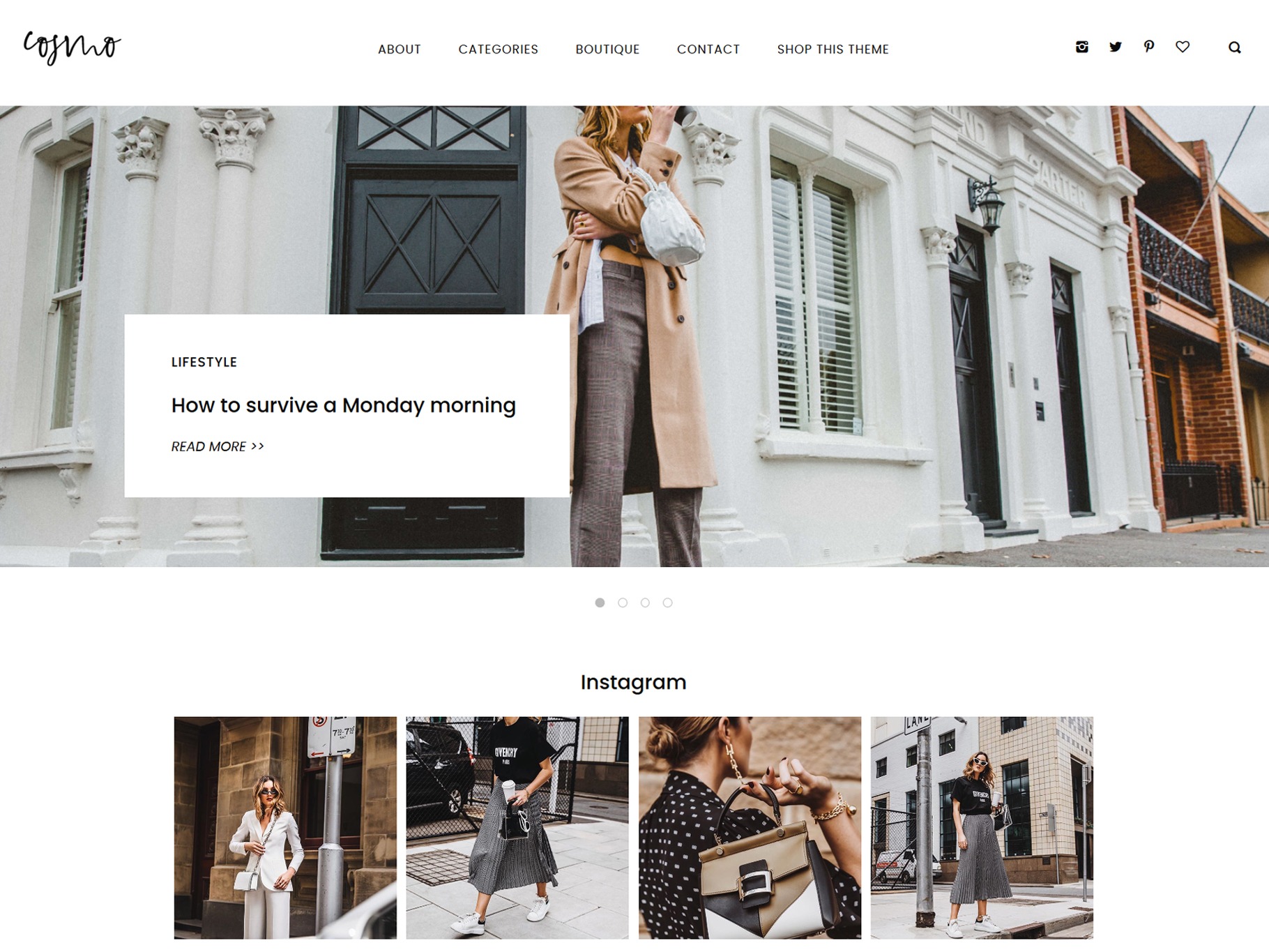 Cosmo Theme theme WordPress by MunichParis Studio