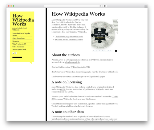 Esquire WordPress theme - howwikipediaworks.net