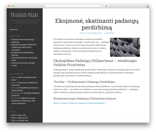Flat theme WordPress - hipermanija.lt