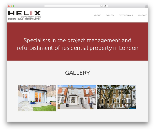 Helix Development WordPress website theme - helixdevelopments.co.uk