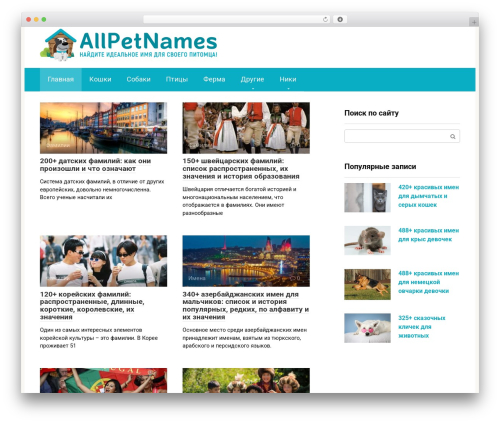 Рекламная платформа Native Rent (nativerent) free WordPress plugin - allpetnames.ru