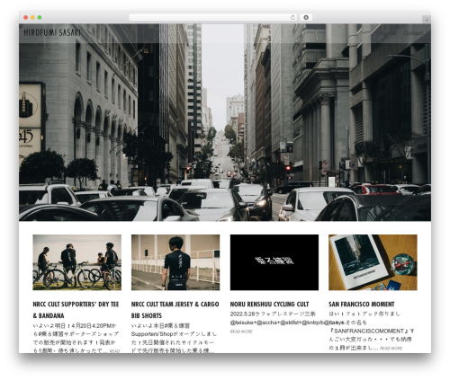 Steadfast best WordPress theme - hirofumisasaki.com