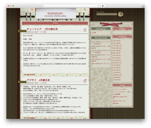 Theme WordPress Notepad - hapahapa.com