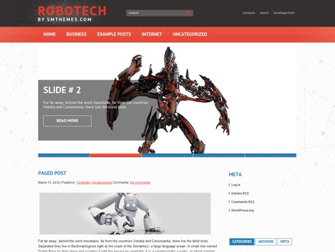 Theme WordPress Robotech Theme WordPress Robotech