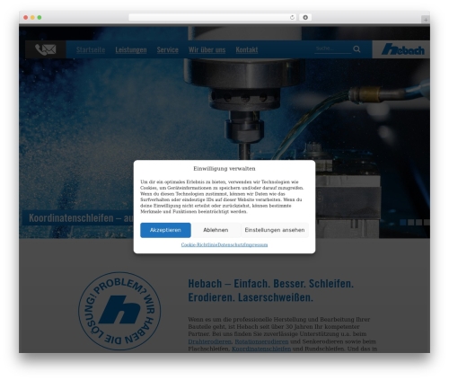 WordPress theme 4R Theme WP - hebach.de