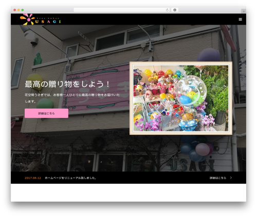 WordPress website theme OOPS! - hana-usagi.com