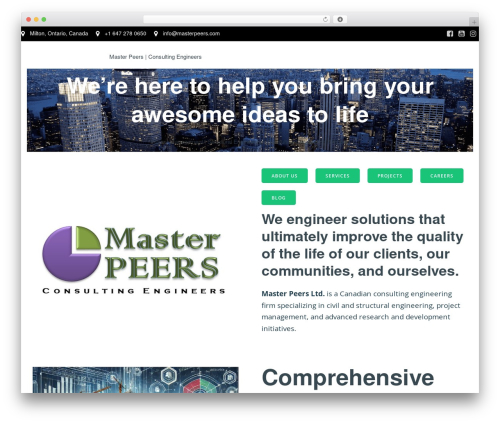 WordPress website theme Structural - masterpeers.com WordPress website theme Structural - masterpeers.com